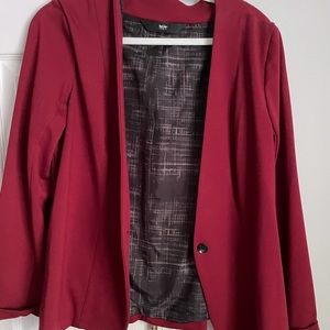 Burgundy blazer